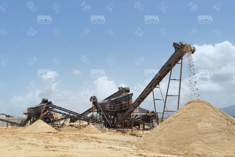 تدفق معالجة رمل السيليكا والمعدات