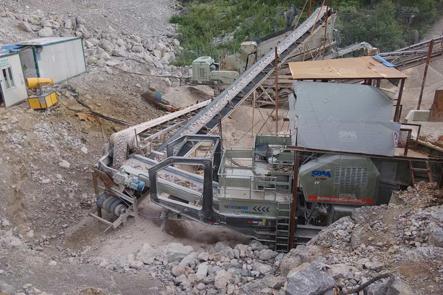 Concassage mobile de calcaire pour la production de sable artificiel