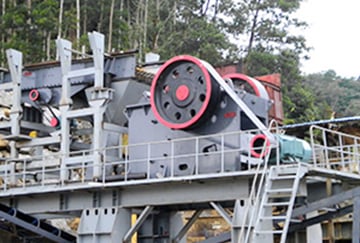 Gold ore crushing line